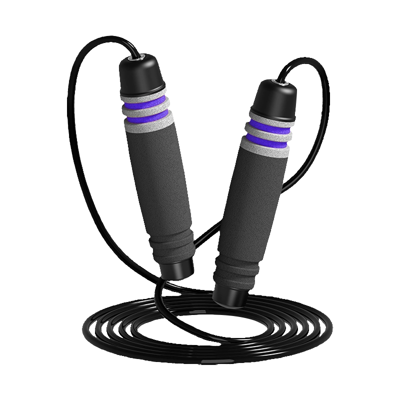 TS-3 সিঙ্গেল হেড কালার/7 গ্রুভ ড্রাম শেপ স্পঞ্জ হ্যান্ডেল জাম্প রোপ প্রাপ্তবয়স্কদের জন্য