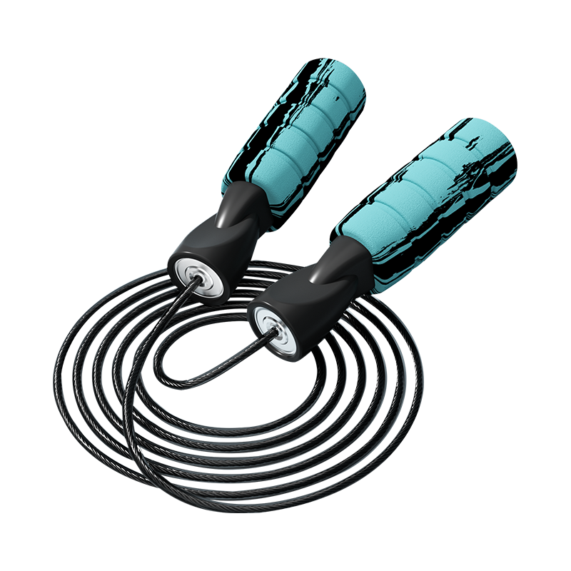 TS-4 কালার গ্রাফিতি/সিঙ্গেল কালার ফোম স্পঞ্জ হ্যান্ডেল জাম্প রোপ প্রাপ্তবয়স্কদের জন্য