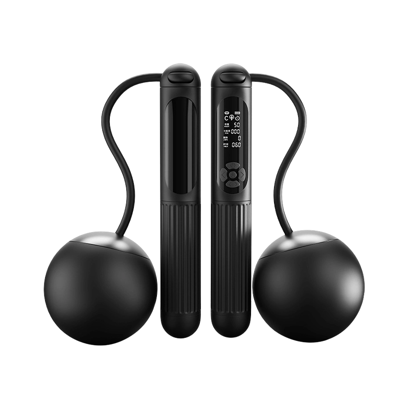 TS-104 কালো স্মার্ট কাউন্টিং জাম্প দড়ি